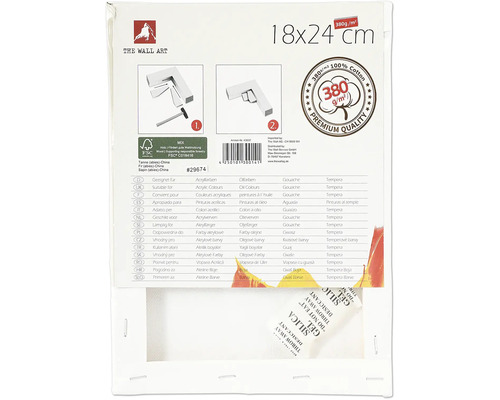 Blindrám o rozměrech 18x24 cm a gramáži 380 gramů na metr čtvereční