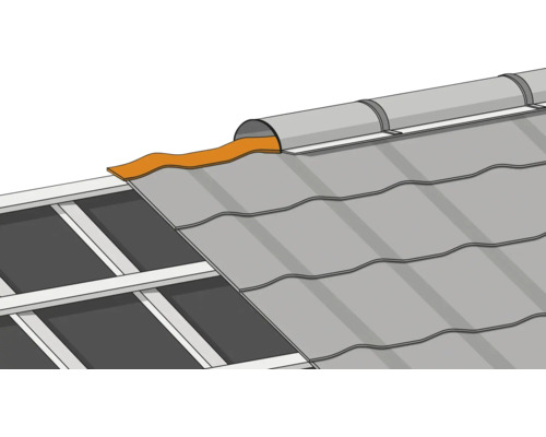 Střešní konstrukce se střešními taškami a izolací