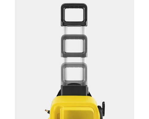 Výsuvná rukojeť žlutého čisticího stroje