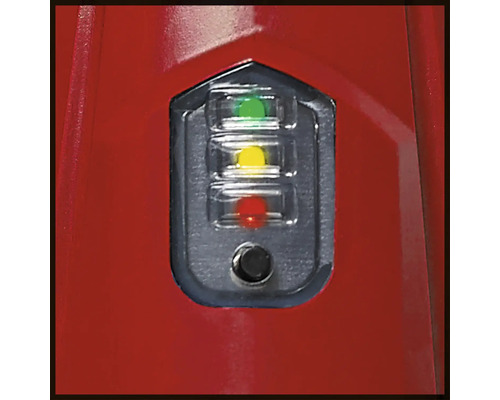 Ukazatel nabíjení baterie se třemi světly a tlačítkem