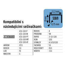 Informace o kompatibilitě sponek s různými sešívačkami