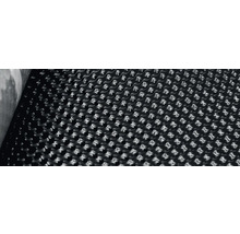 Detail černé bublinkové fólie