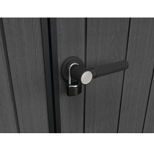 Zámek na zahradních dveřích s klikou