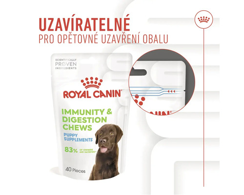 Royal Canin Immunity and Digestion Chews doplněk stravy pro štěňata v uzavíratelném obalu