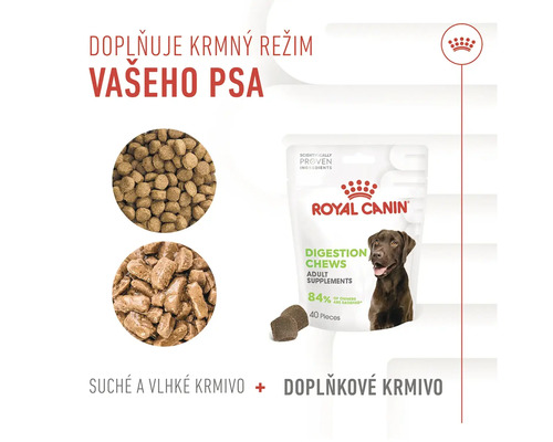 Royal Canin krmivo pro psy pro podporu trávení pro dospělé psy, doplňkové krmivo