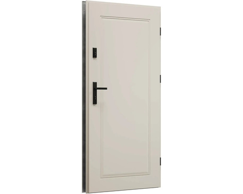 Bílé interiérové dveře s černou klikou