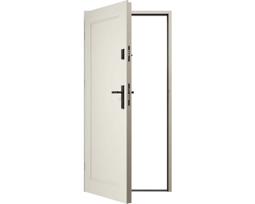 Otevřené vchodové dveře s rámem