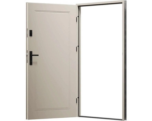 Otevřené vchodové dveře s rámem