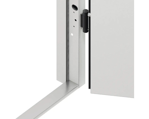 Detail zárubně s dveřním křídlem a podlahovou lištou