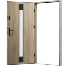 Otevřené vchodové dveře se skleněnou výplní