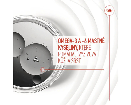 Omega-3 a omega-6 mastné kyseliny, které podporují kůži a srst