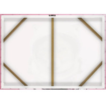 Zadní strana plátna s dřevěným rámem