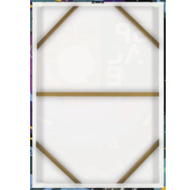 Zadní strana plátna s dřevěným rámem