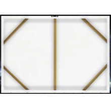 Zadní strana plátna s dřevěným rámem pro montáž na stěnu