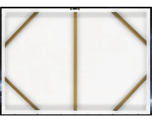 Zadní strana plátna s dřevěným rámem pro montáž na stěnu