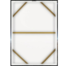 Zadní strana plátna s dřevěným rámem