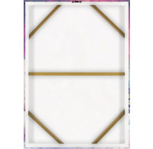 Zadní strana plátna s dřevěným rámem