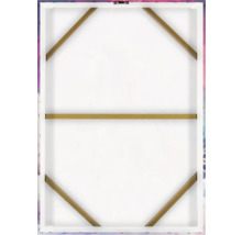 Zadní strana plátna s dřevěným rámem pro montáž na stěnu