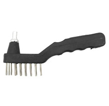 Drátěný kartáč s odvzdušňovacím kolíkem a plastovou rukojetí