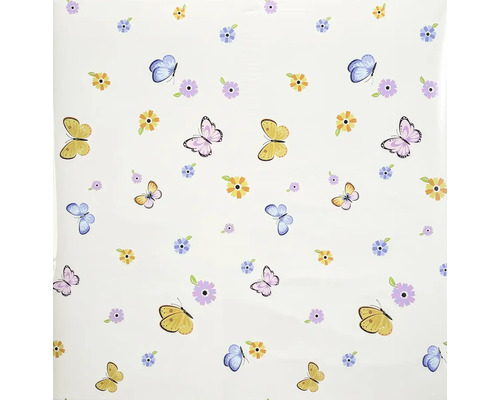 Tapeta s motýly a květinovým vzorem