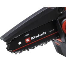 Logo Einhell na 15 centimetrové akumulátorové řetězové pile