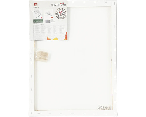 Napínací rám o rozměrech 40x50 cm a rozpěrné klíny