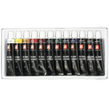 Sada dvanácti tub akrylové barvy