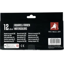Sada akvarelových barev s 12 barvami