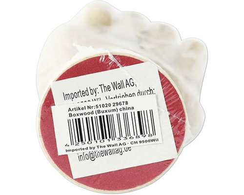 Podložka z buxusu s etiketou