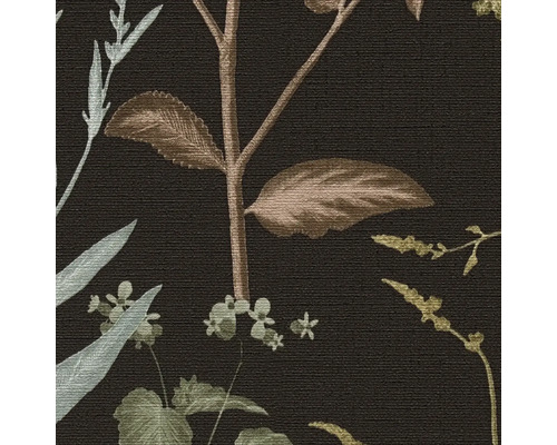 Detail tapety s rostlinnými motivy