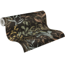 Role tapety s rostlinným vzorem