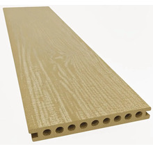 Dutá deska z dřevoplastu s dřevěnou strukturou