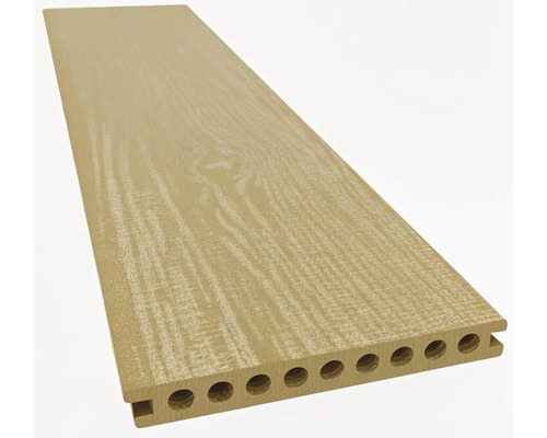 Dutá deska z dřevoplastu s dřevěnou strukturou