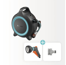 Box na hadici Gardena s hadicí, postřikovačem a přípojkou na vodovodní kohoutek