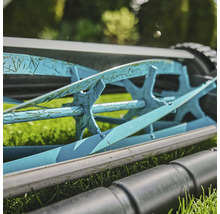 Detail vřetenové sekačky s košem