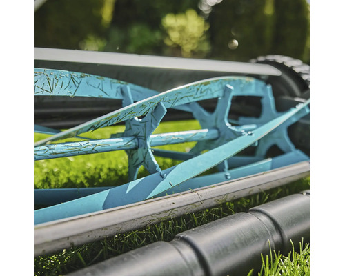 Detail vřetenové sekačky s košem