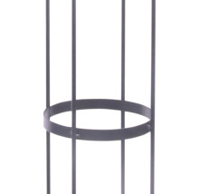 Kovová konstrukce s kruhovým tvarem pro stabilizaci rostlin