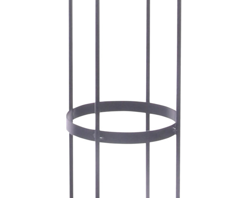Kovová konstrukce s kruhovým tvarem pro stabilizaci rostlin