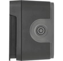 Detailní pohled na šedé venkovní svítidlo