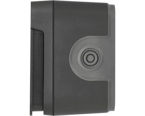 Detailní pohled na šedé venkovní svítidlo