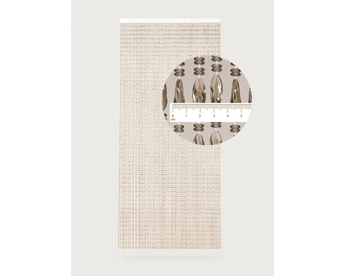 Dekorativní korálkový závěs s přívěsky a měřítkem