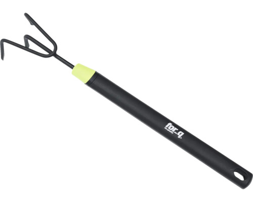 Malý kultivátor se třemi hroty a plastovou rukojetí