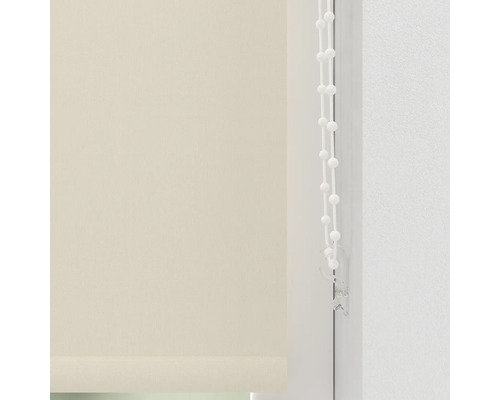 Béžová roleta s bočním tahem a řetízkem
