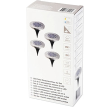 Balení sady 4 solárních LED podlahových svítidel