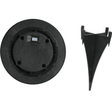 Základová deska a zemní hrot pro zahradní svítidlo