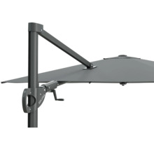 Detailní pohled na slunečník SOLUNA s klikovým mechanismem