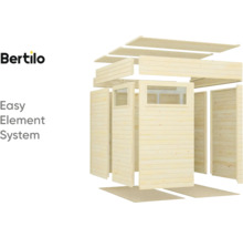 Stavebnice zahradního domku Bertilo z dřevěných prvků