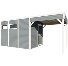 Zahradní domek s oknem a stříškou