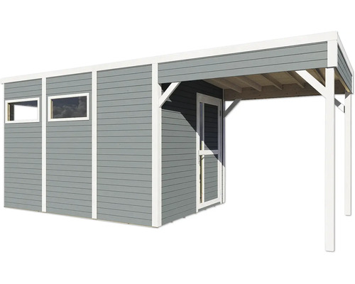 Zahradní domek s oknem a stříškou