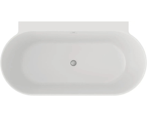 Volně stojící vana, oválný tvar, pohled shora